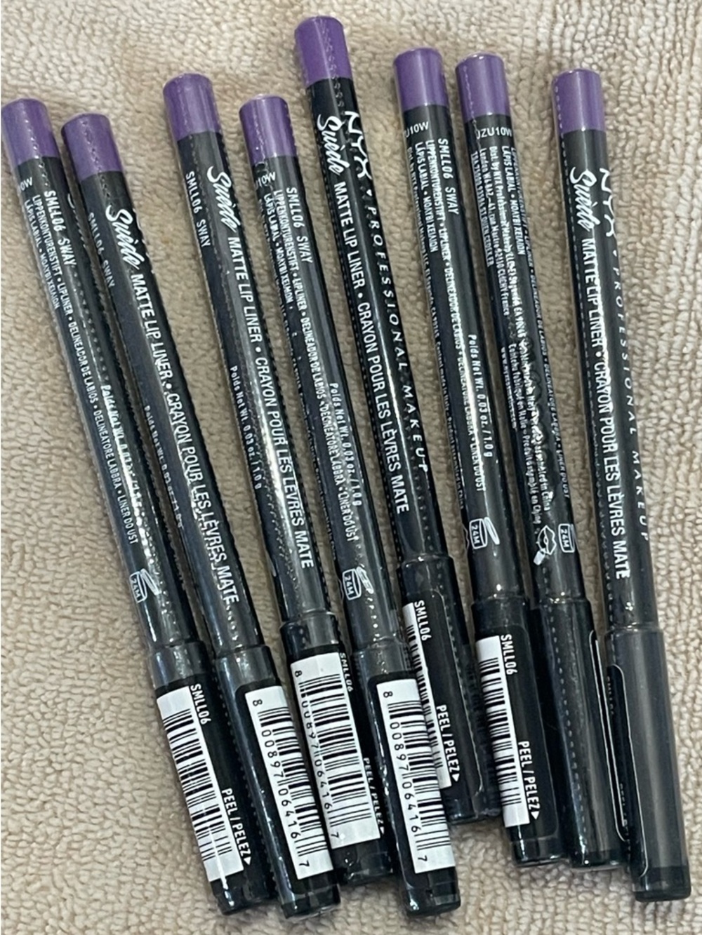 NYX Purple Eyeliner Pencils - Matte Lip/Liner Style